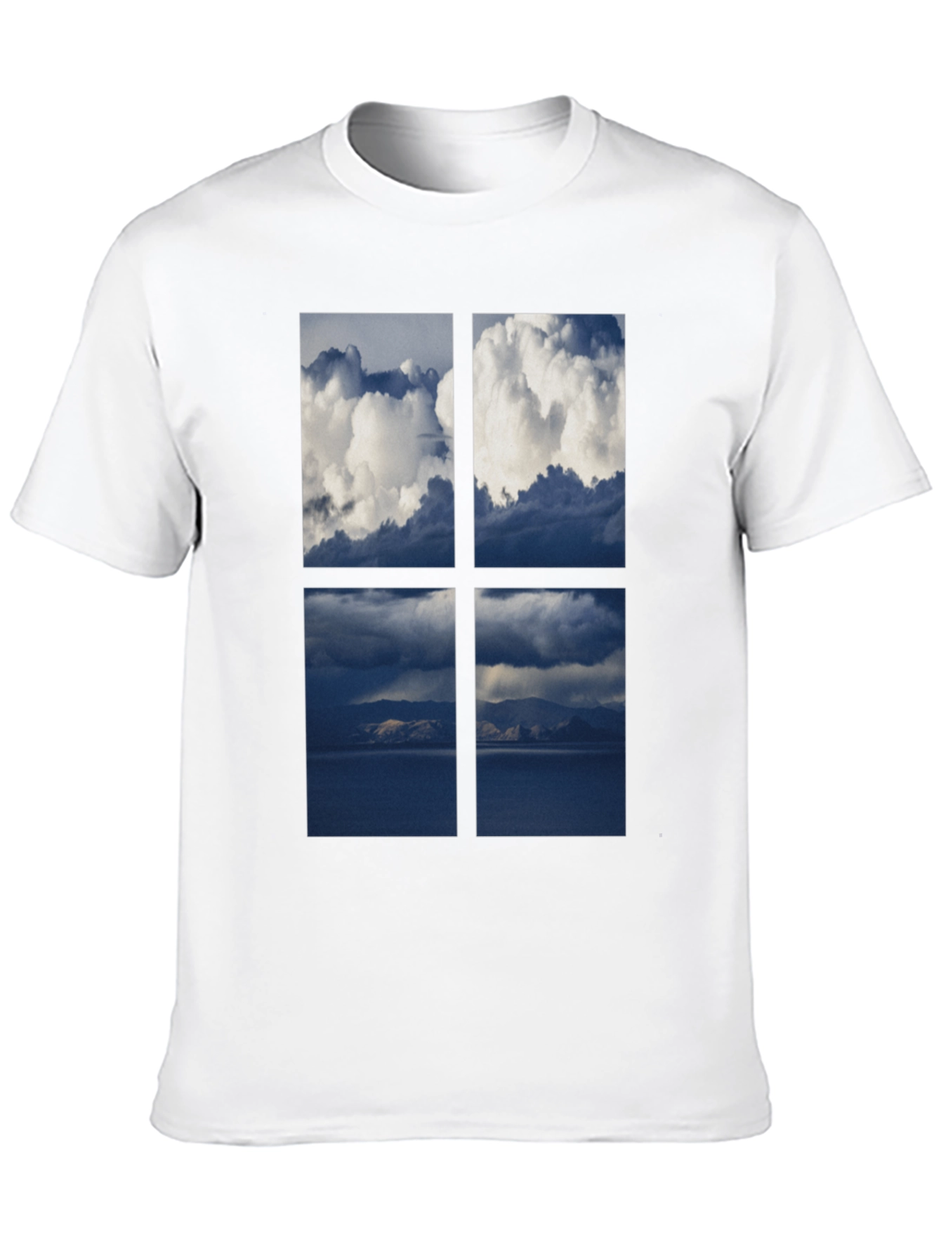 Sky Window T-Shirt - Black Cotton Tee