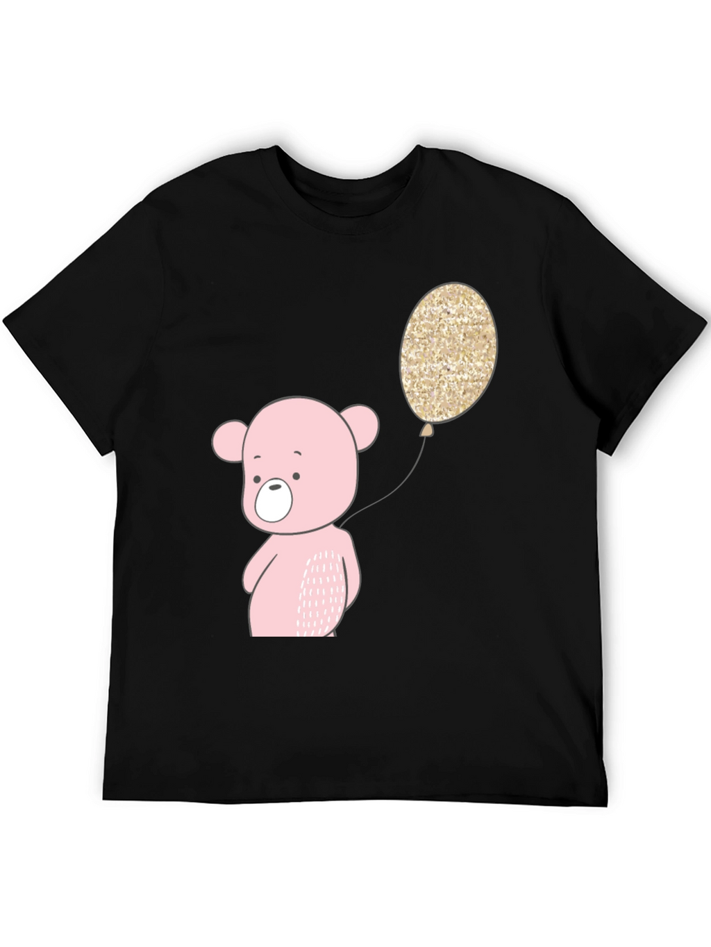 Cute Bear with Balloon Graphic Tee