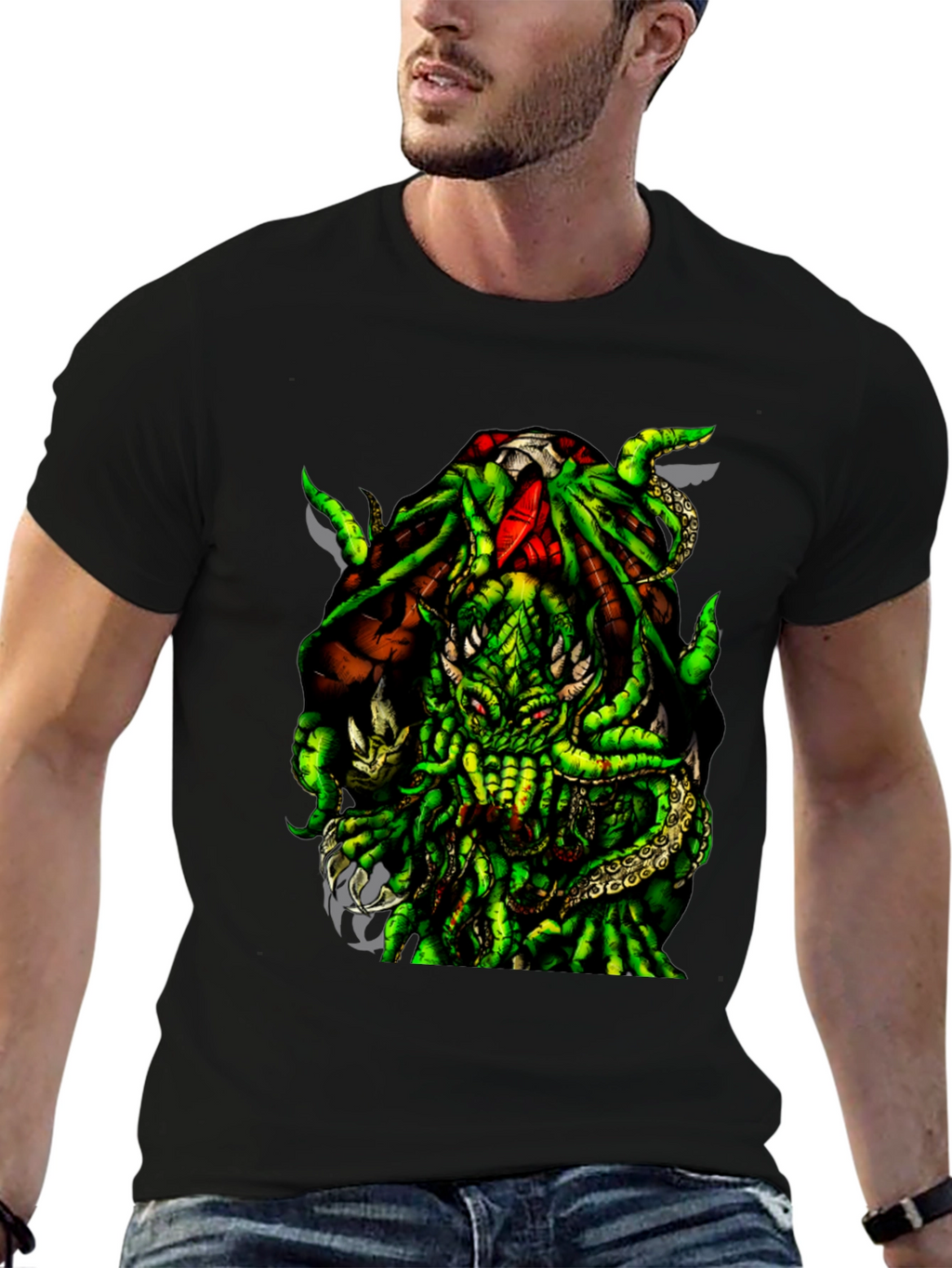 Cthulhu Graphic Tee - Mens Black T-Shirt
