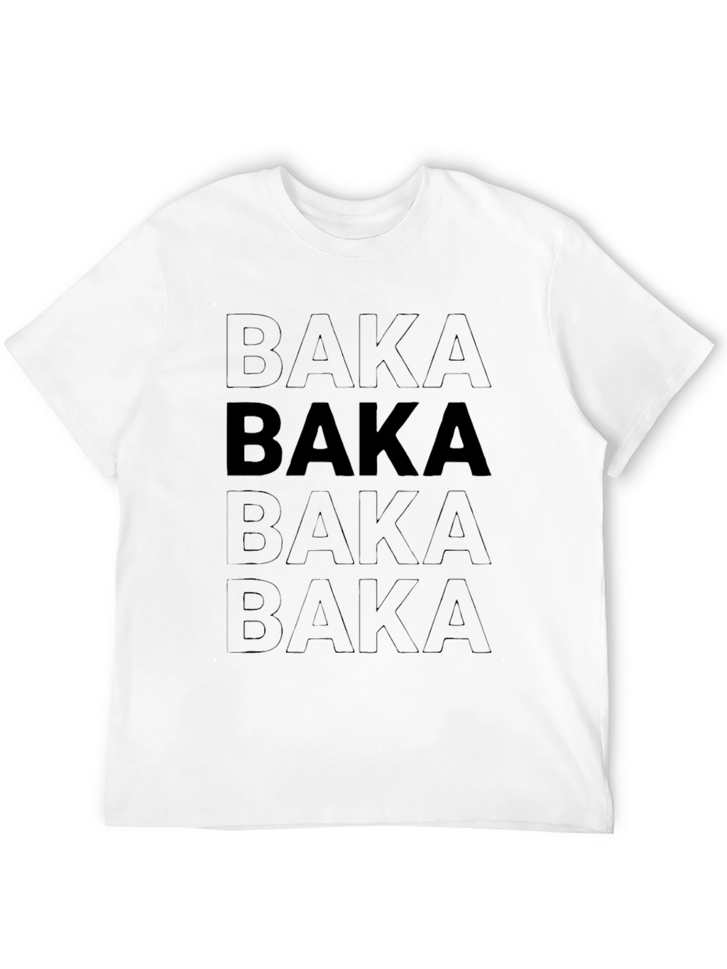 Baka Graphic T-Shirt - Black Anime Inspired Tee