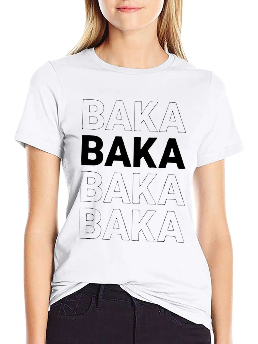 Baka Graphic T-Shirt - Black Anime Inspired Tee