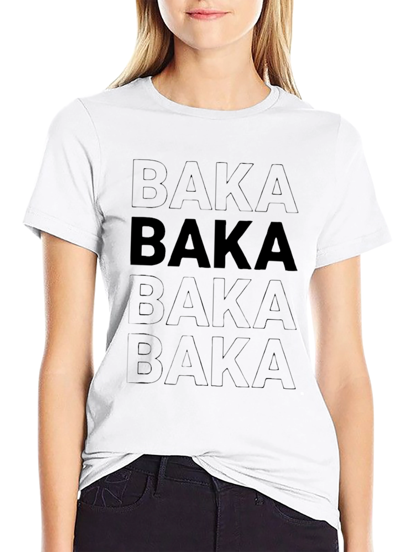 Baka Graphic T-Shirt - Black Anime Inspired Tee