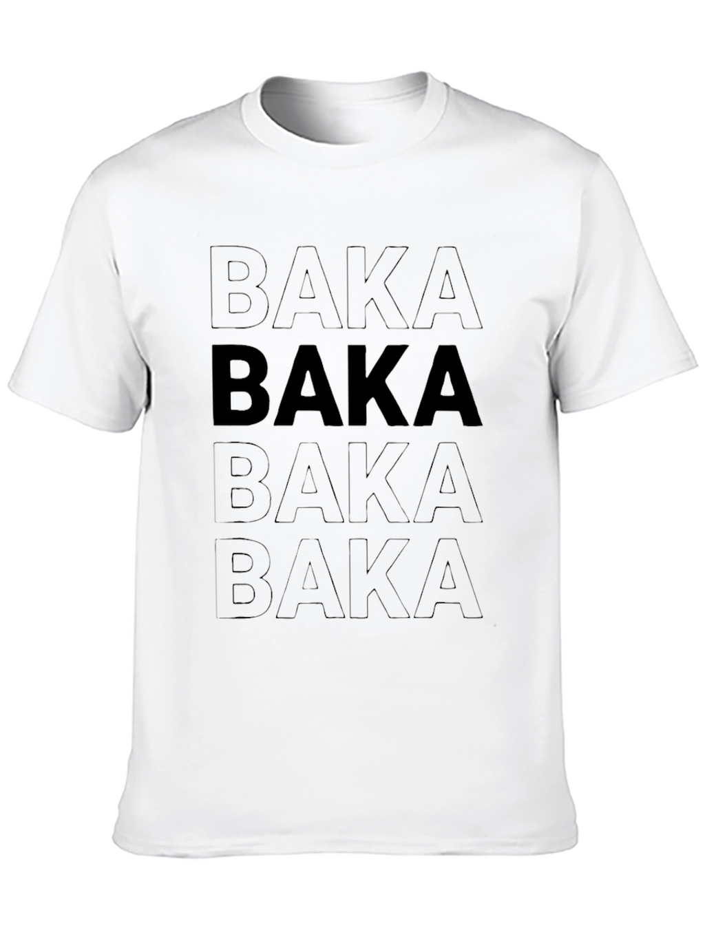Baka Graphic T-Shirt - Black Anime Inspired Tee