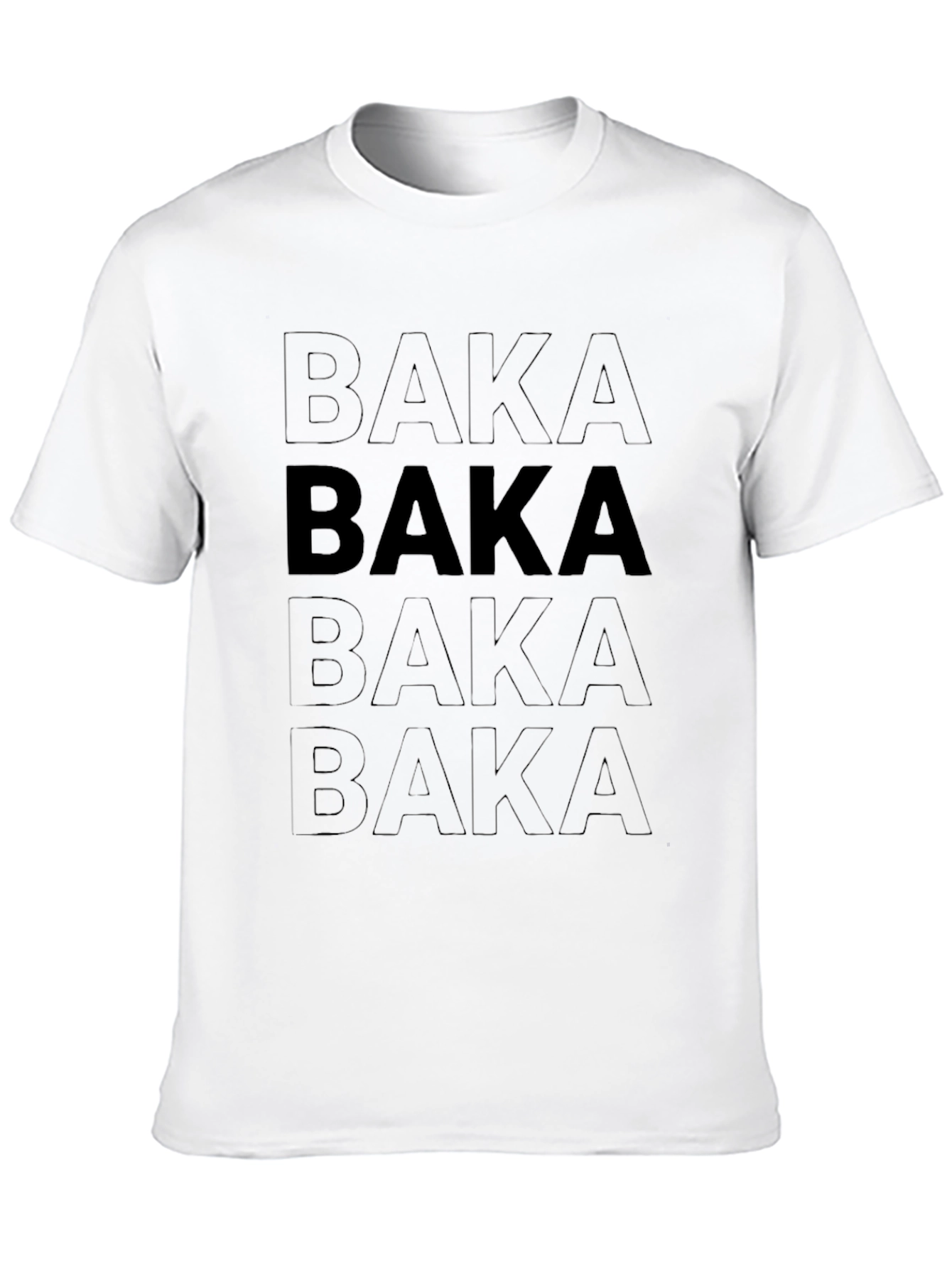 Baka Graphic T-Shirt - Black Anime Inspired Tee