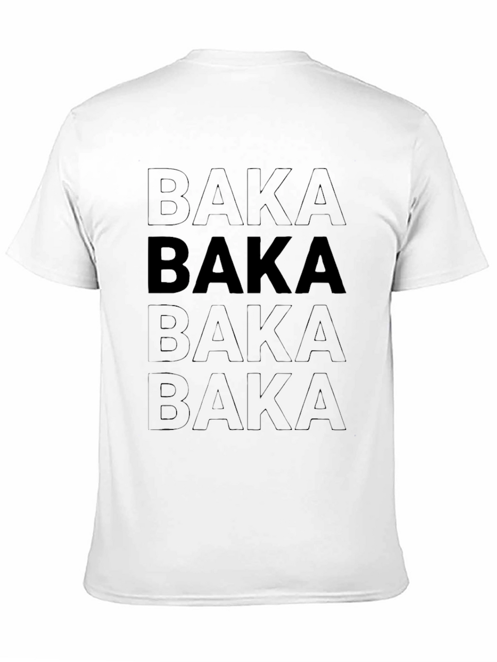 Baka Graphic T-Shirt - Black Anime Inspired Tee