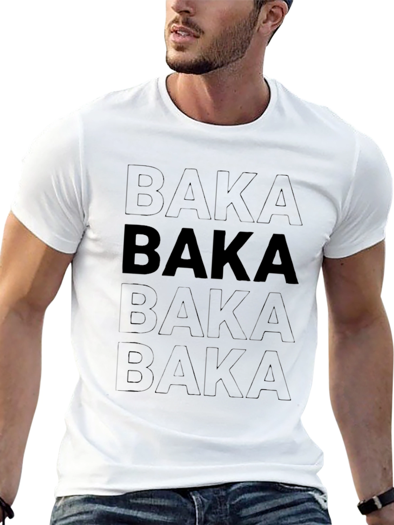Baka Graphic T-Shirt - Black Anime Inspired Tee