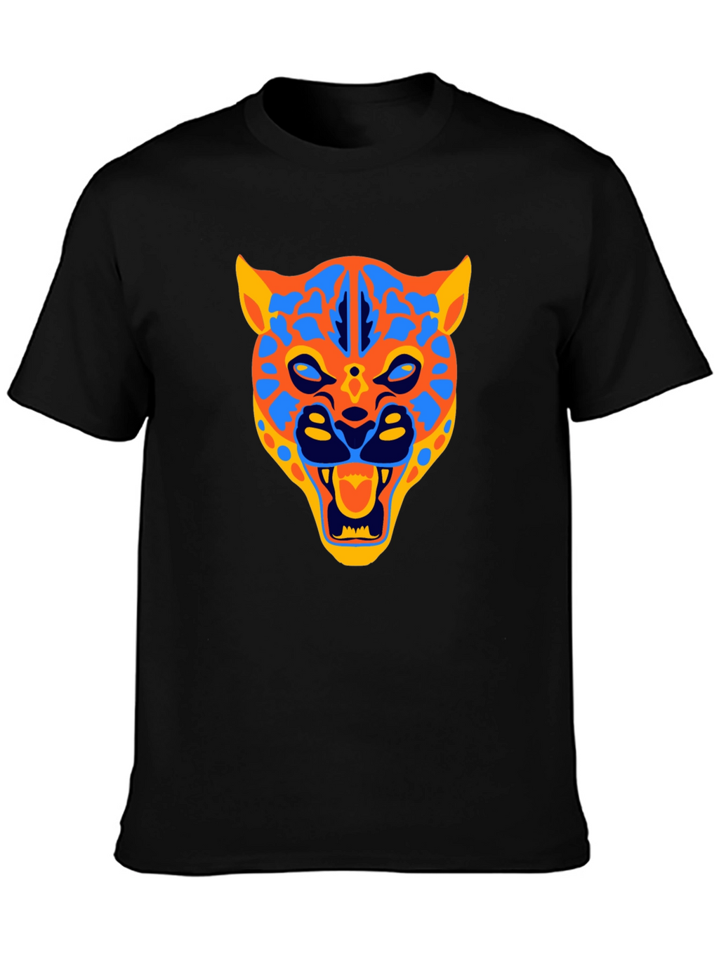 Jaguar Graphic Print Black T-Shirt