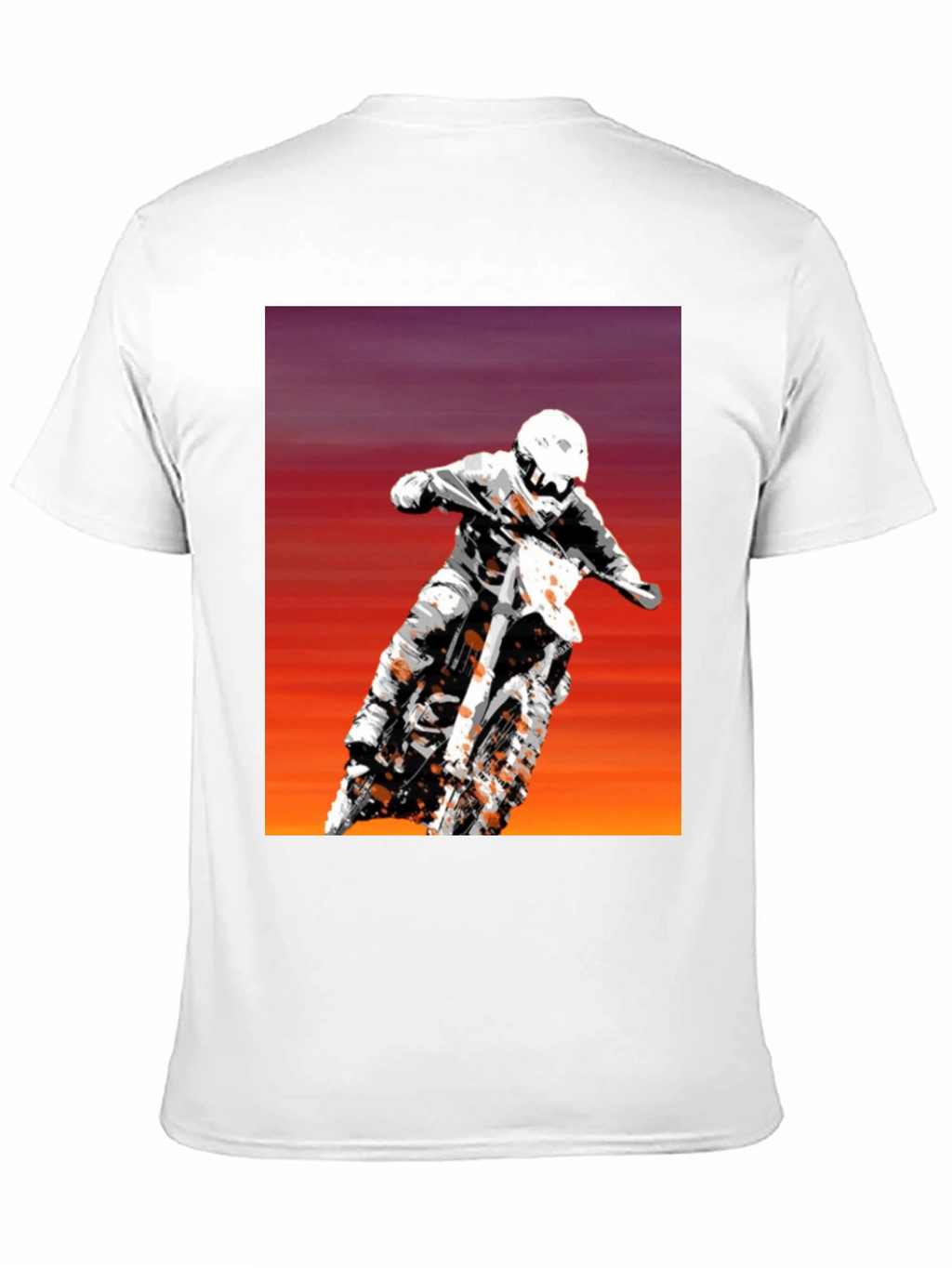 Motocross Rider Graphic Tee - Black