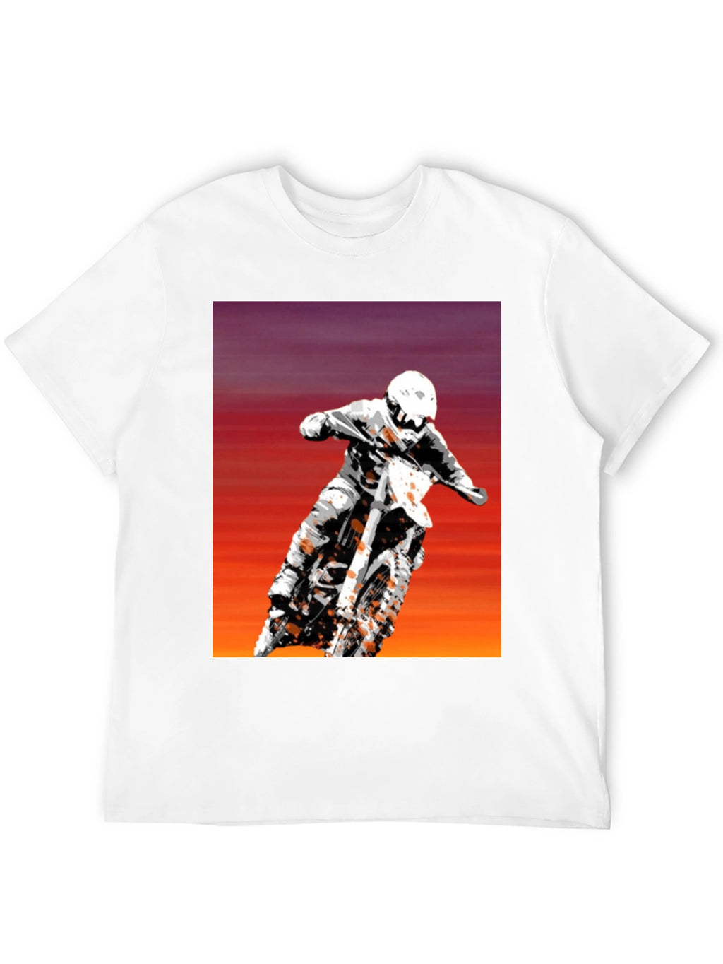 Motocross Rider Graphic Tee - Black