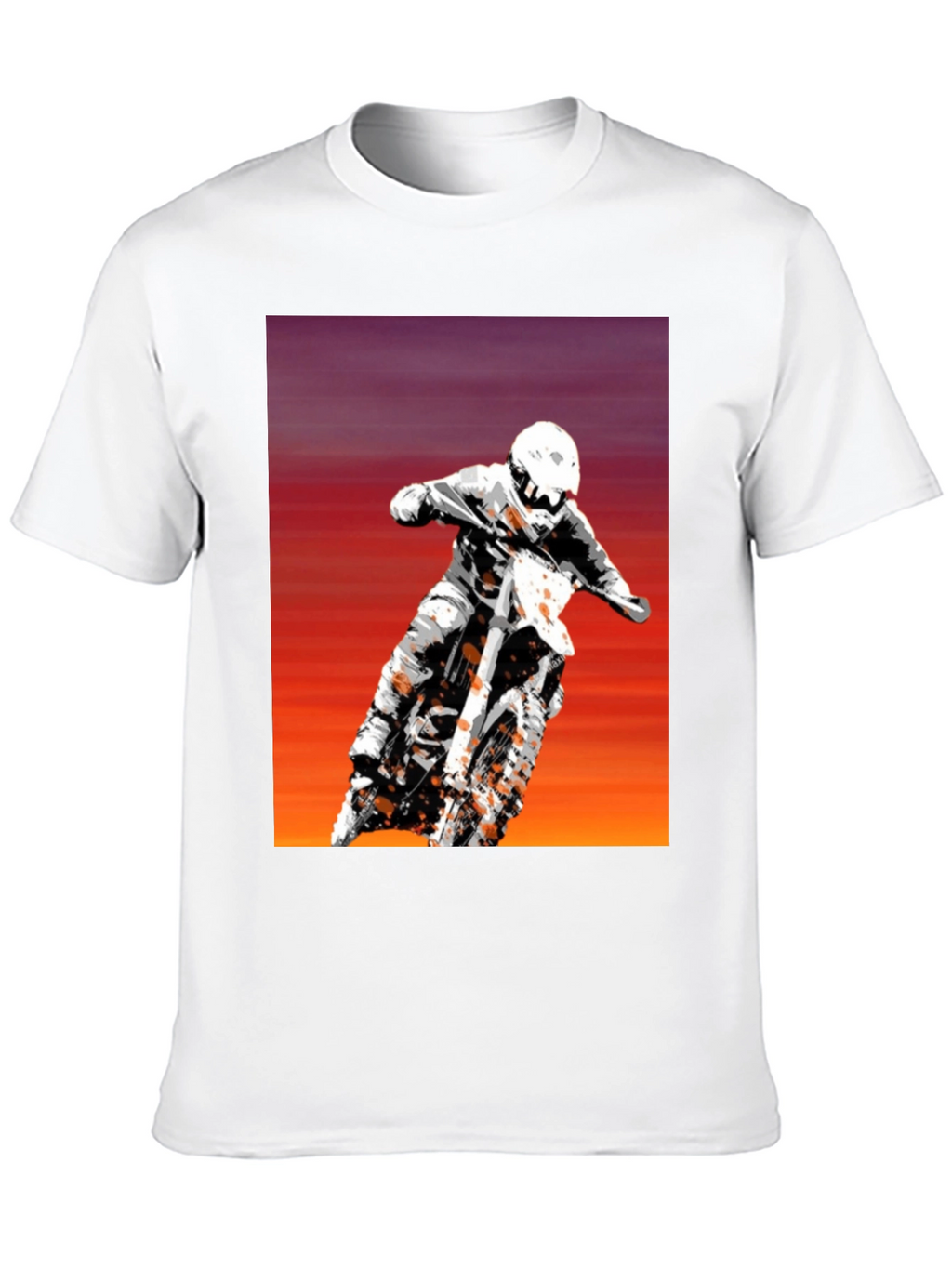 Motocross Rider Graphic Tee - Black