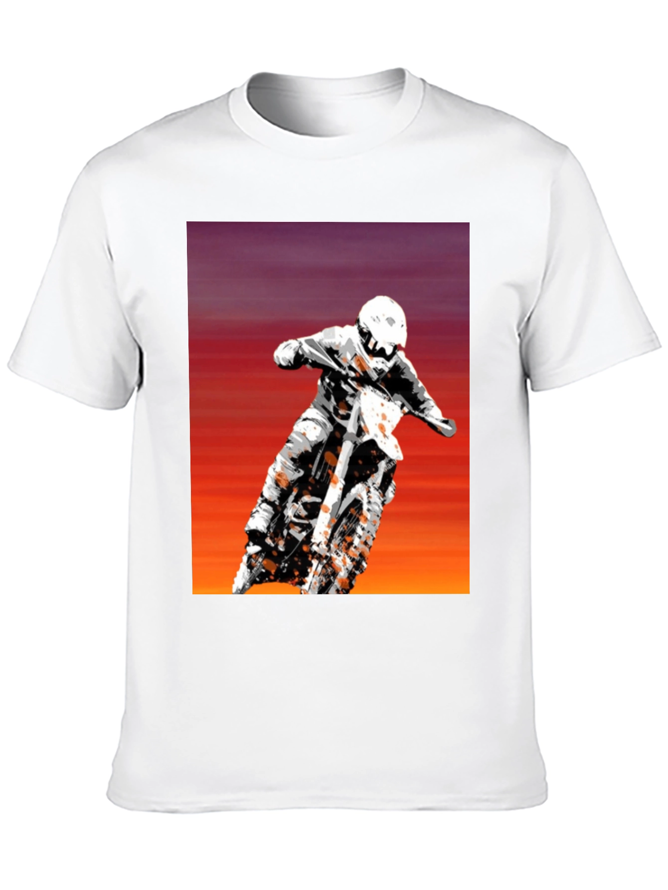 Motocross Rider Graphic Tee - Black