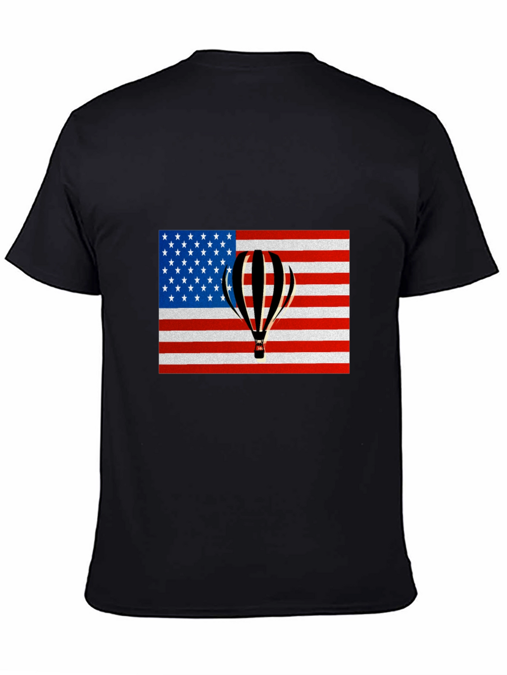 USA Flag Hot Air Balloon Graphic Tee