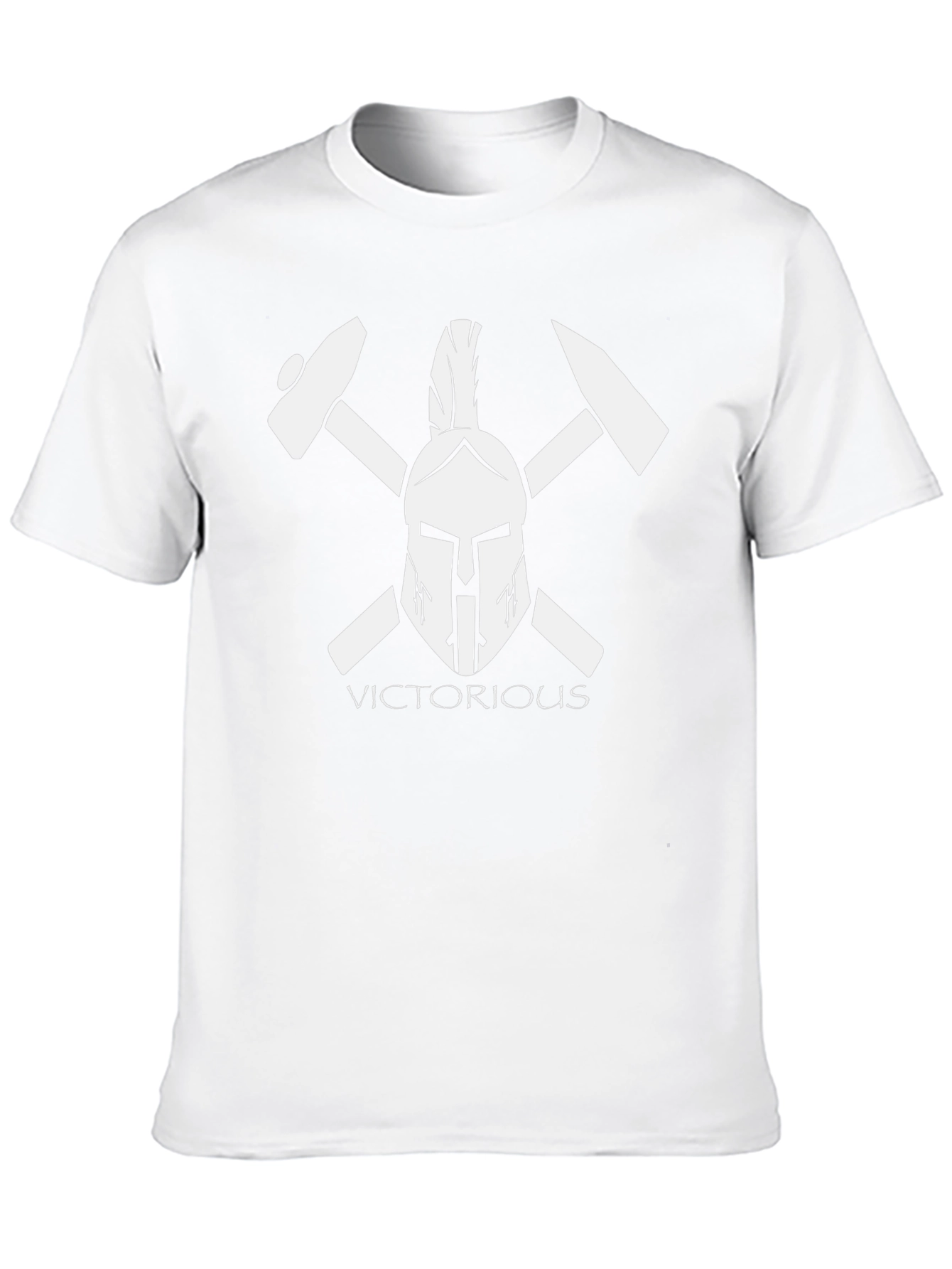 Victorious Spartan Helmet Black T-Shirt