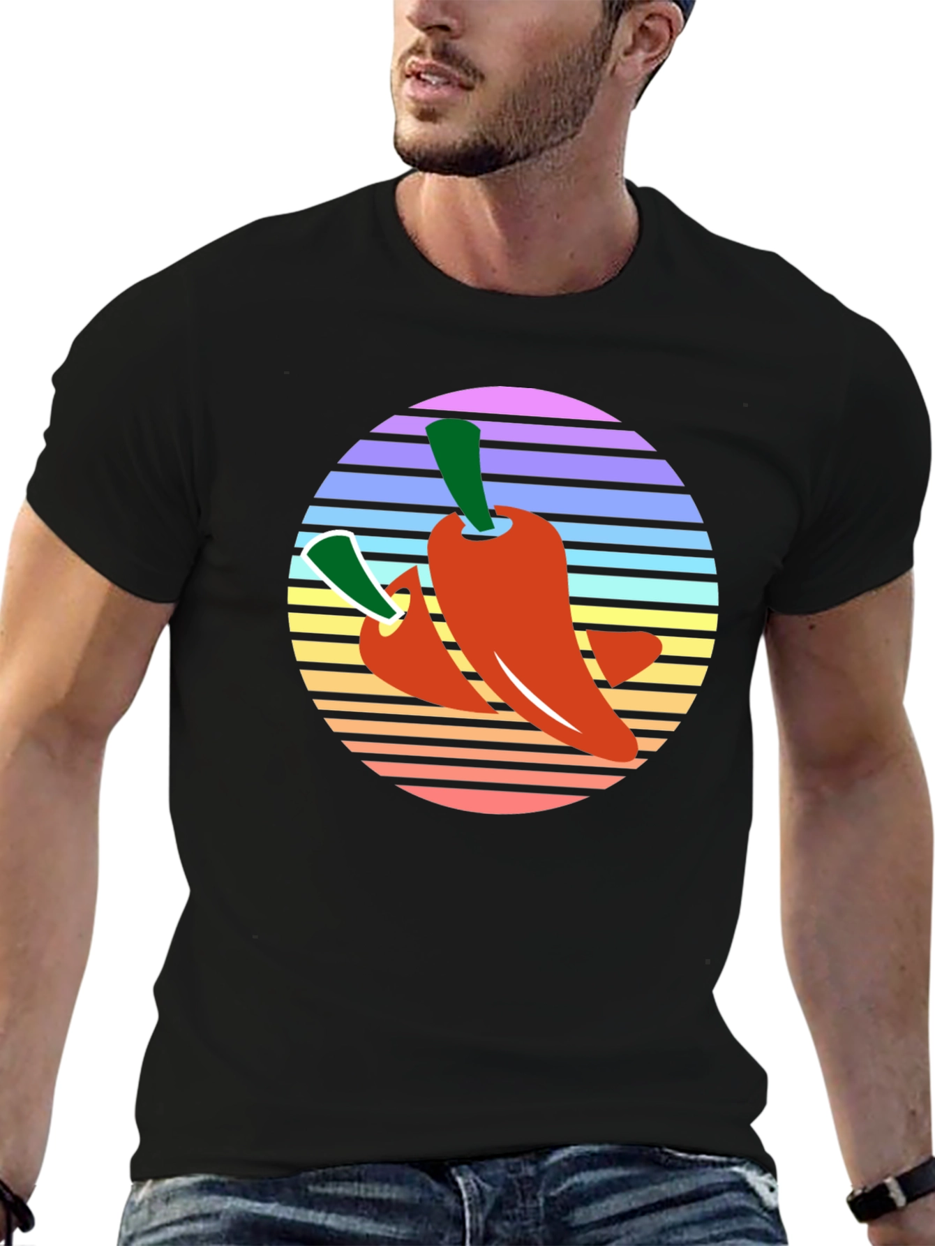 Retro Chili Pepper Graphic Tee