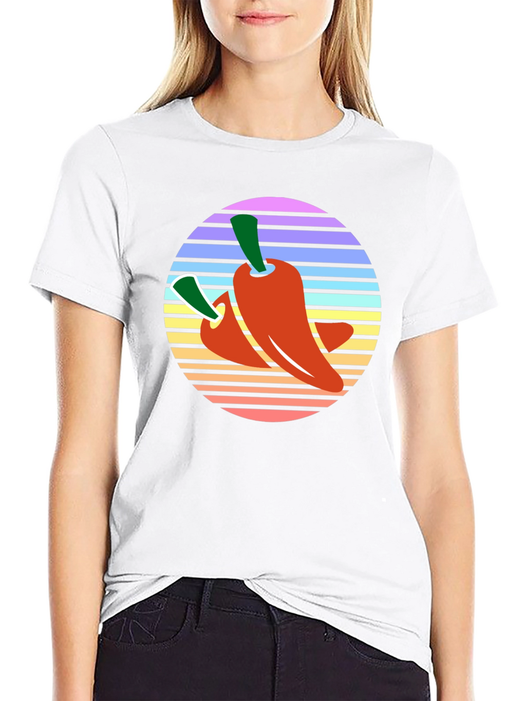 Retro Chili Pepper Graphic Tee