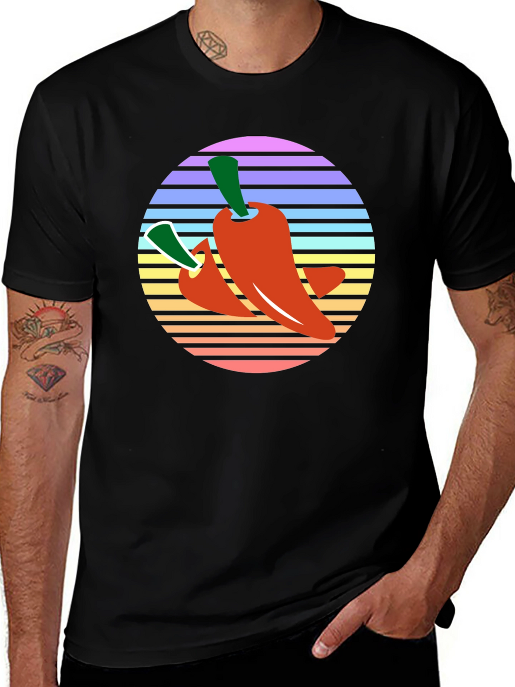 Retro Chili Pepper Graphic Tee
