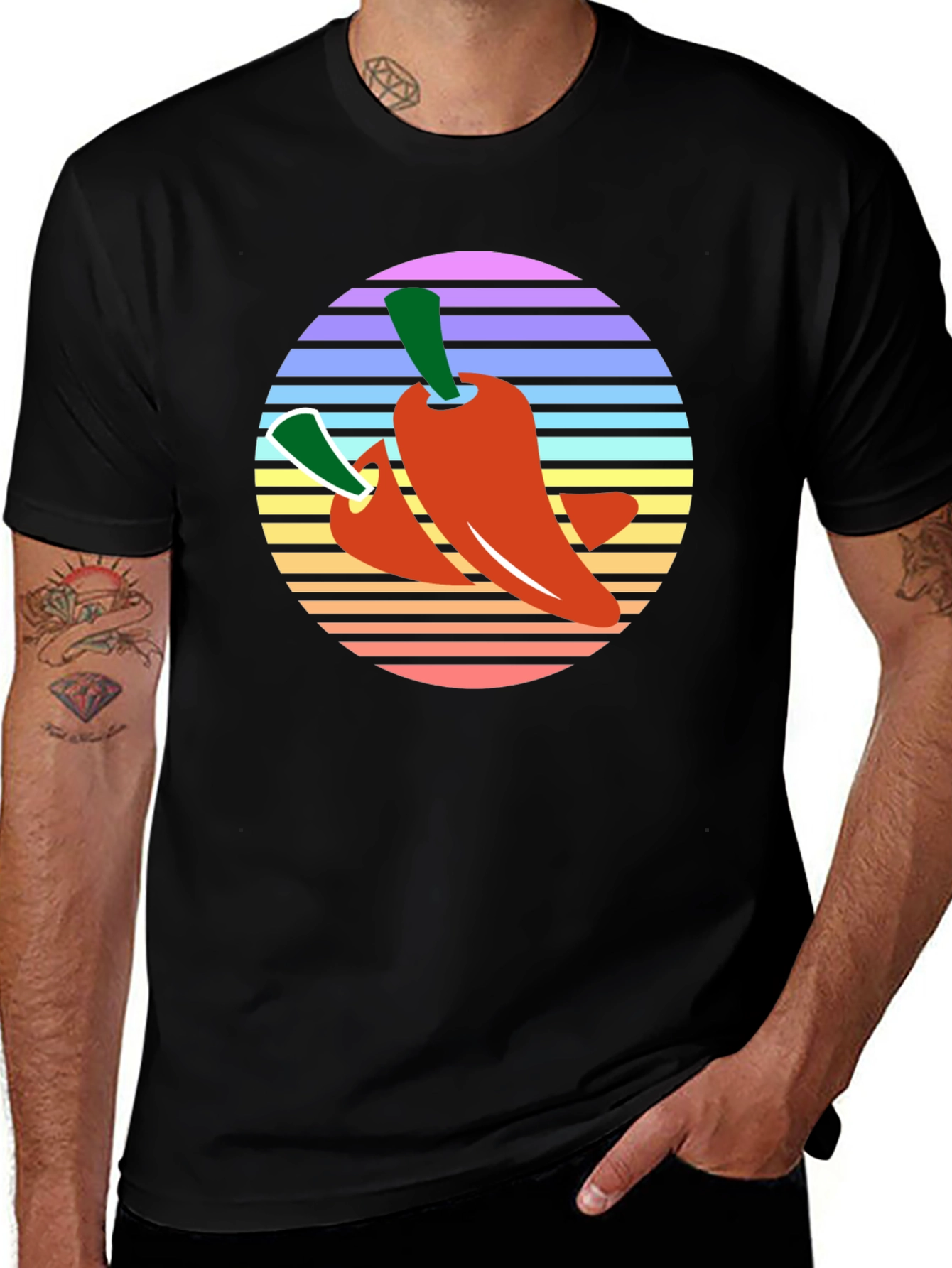Retro Chili Pepper Graphic Tee