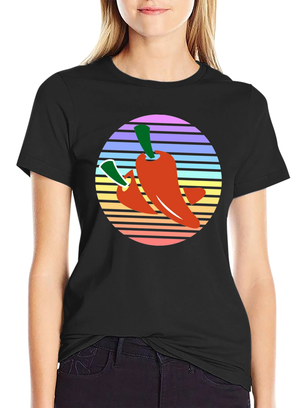 Retro Chili Pepper Graphic Tee