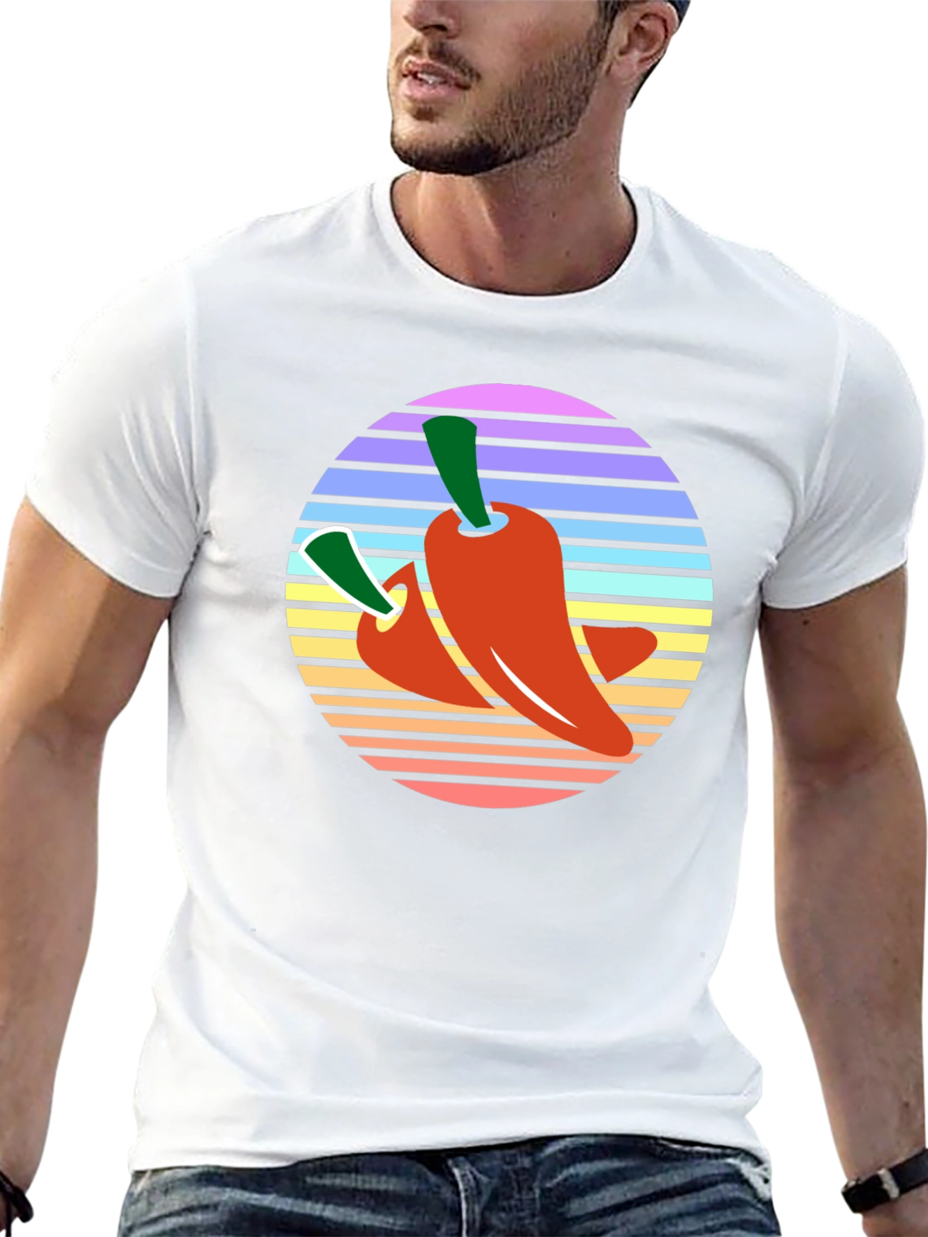 Retro Chili Pepper Graphic Tee