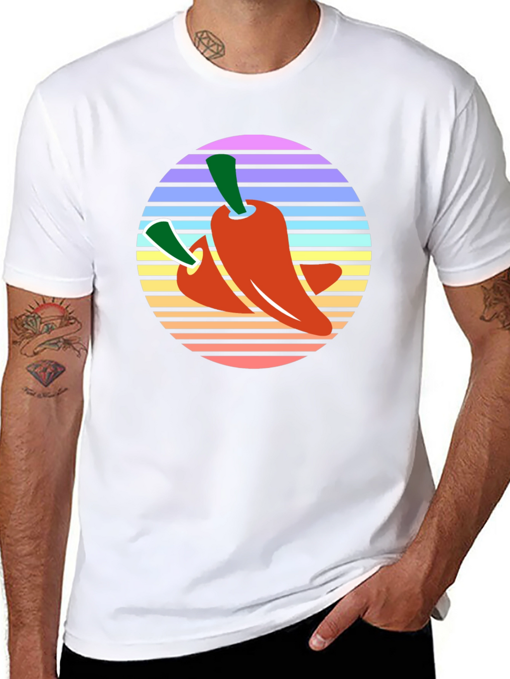 Retro Chili Pepper Graphic Tee