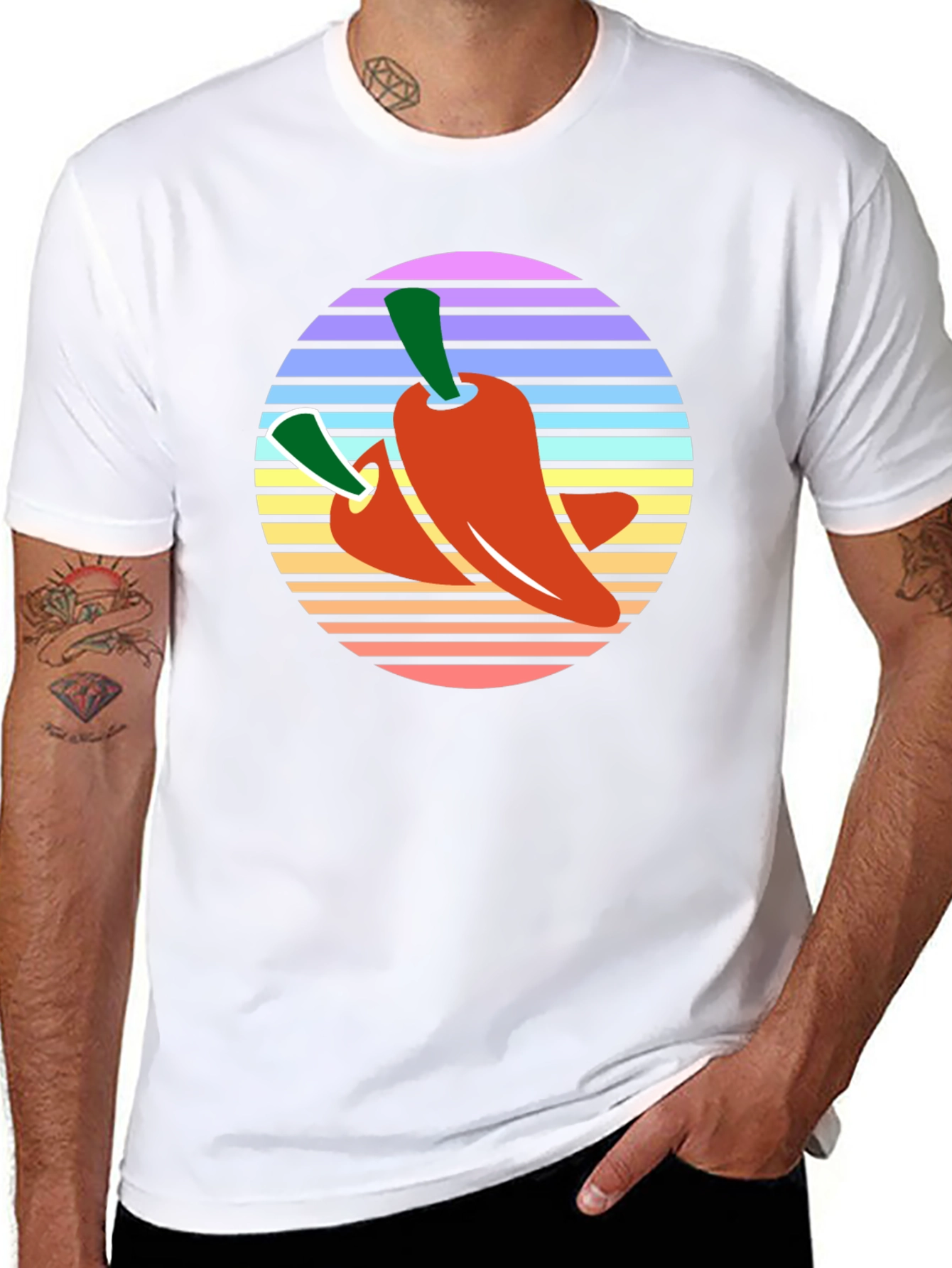 Retro Chili Pepper Graphic Tee