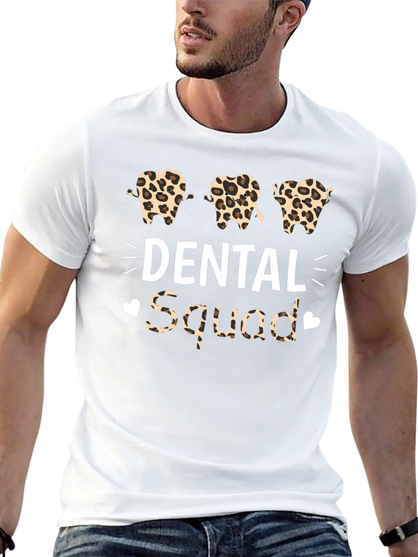 Dental Squad Leopard Print T-Shirt