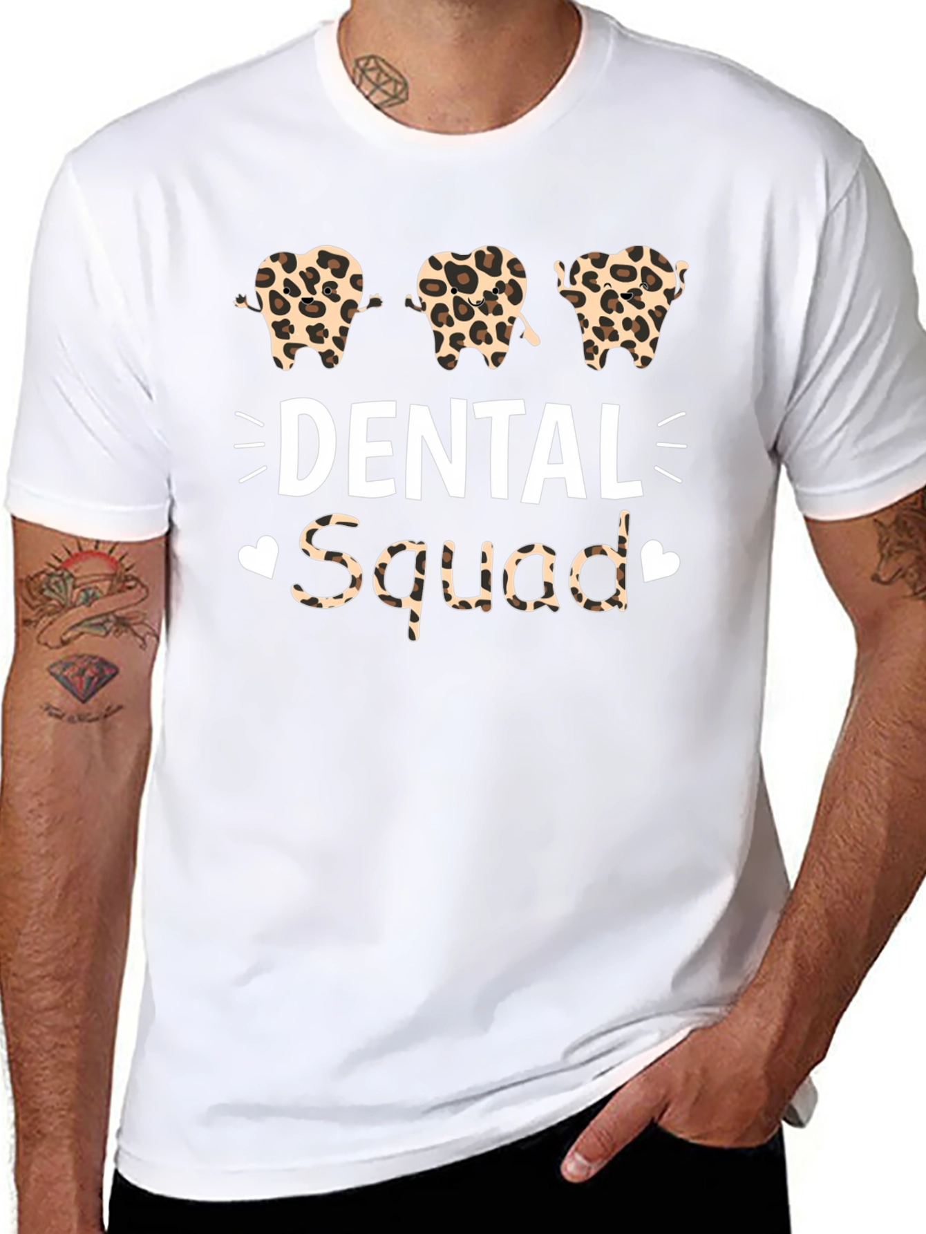 Dental Squad Leopard Print T-Shirt