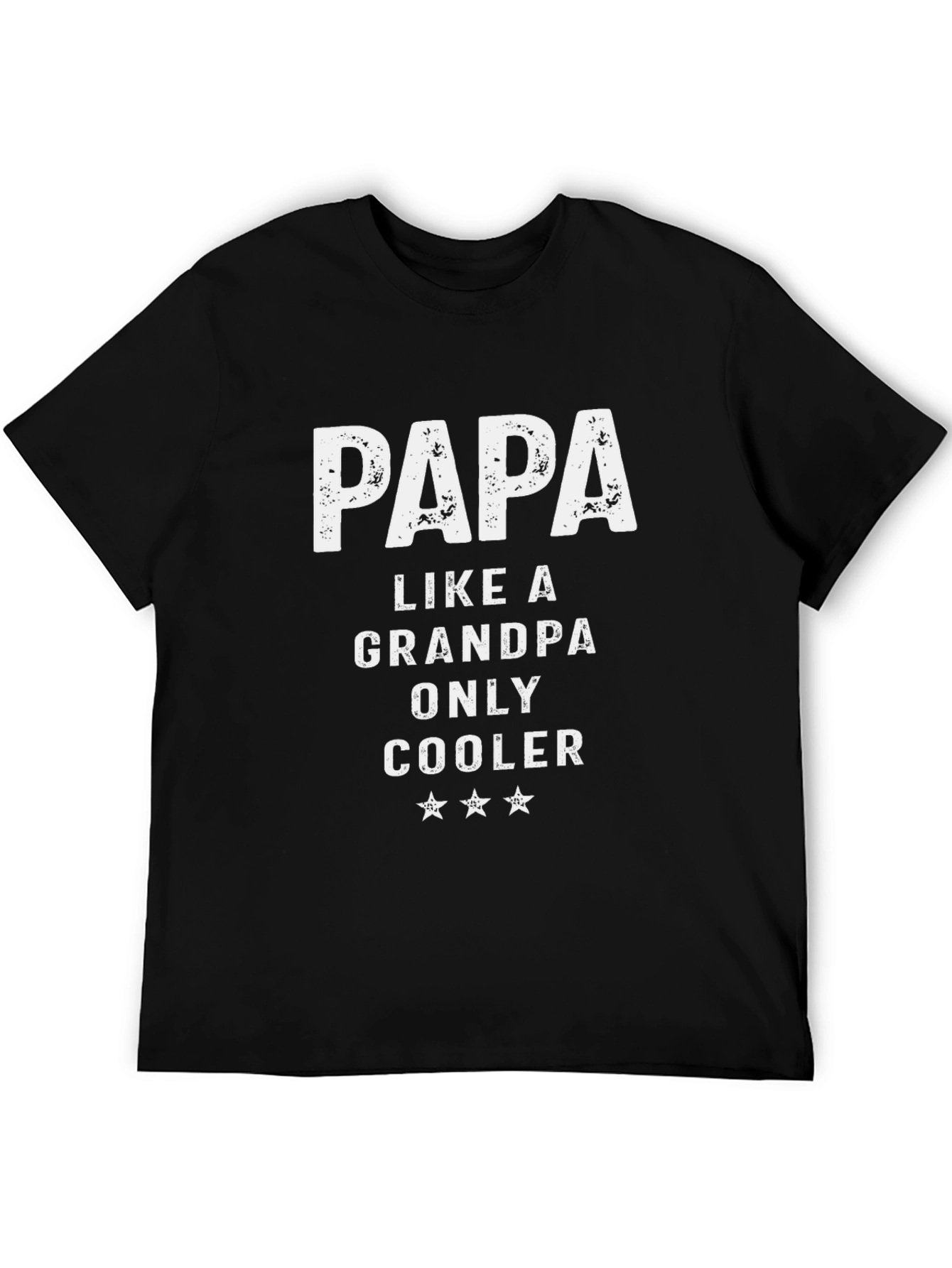 Papa Like a Grandpa Only Cooler Graphic Tee