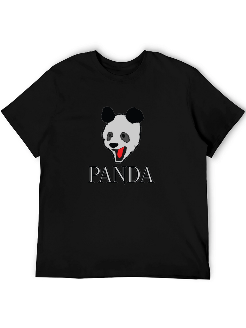 PANDA Graphic Tee - Stylish Black T-Shirt