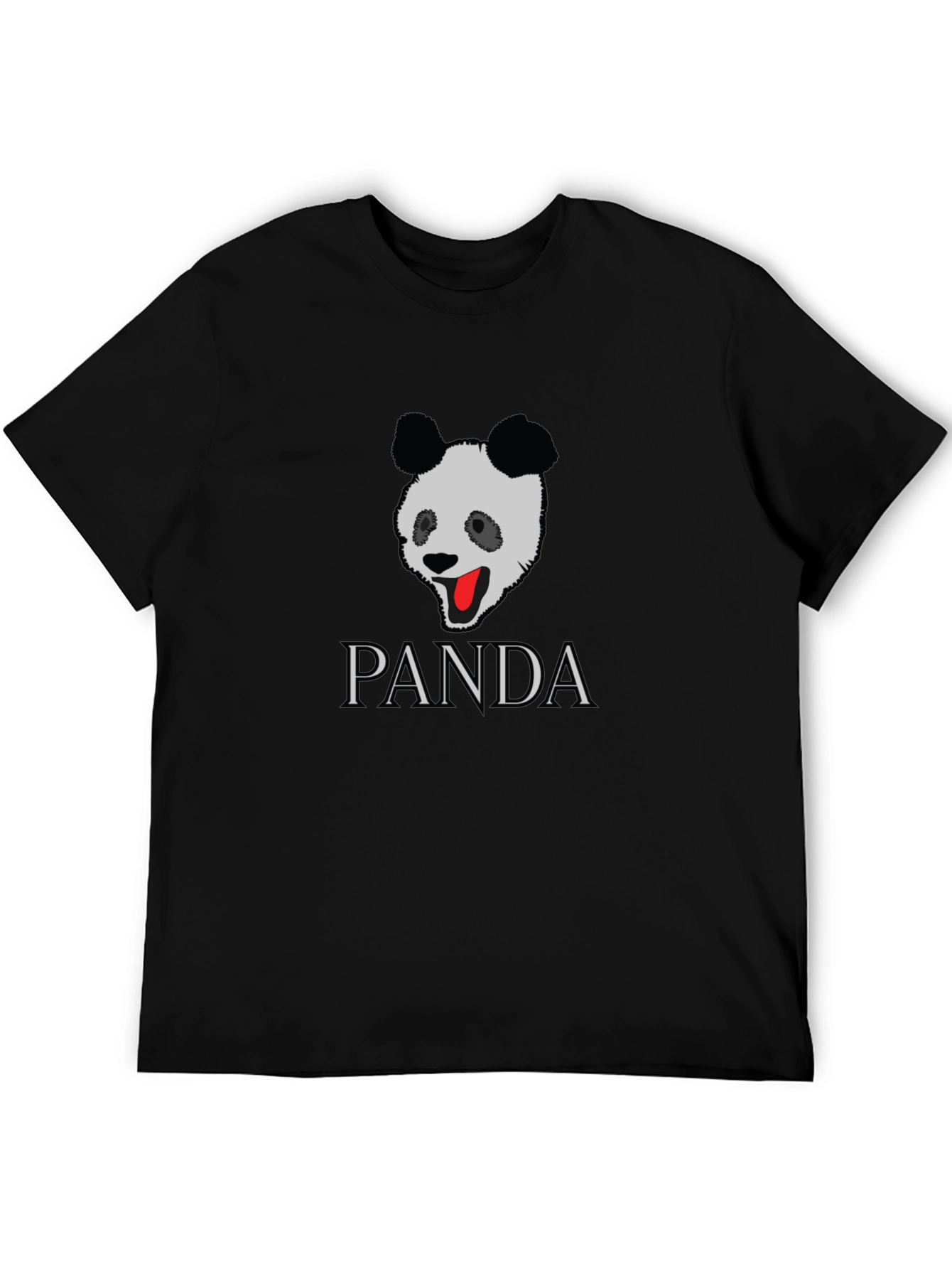 PANDA Graphic Tee - Stylish Black T-Shirt