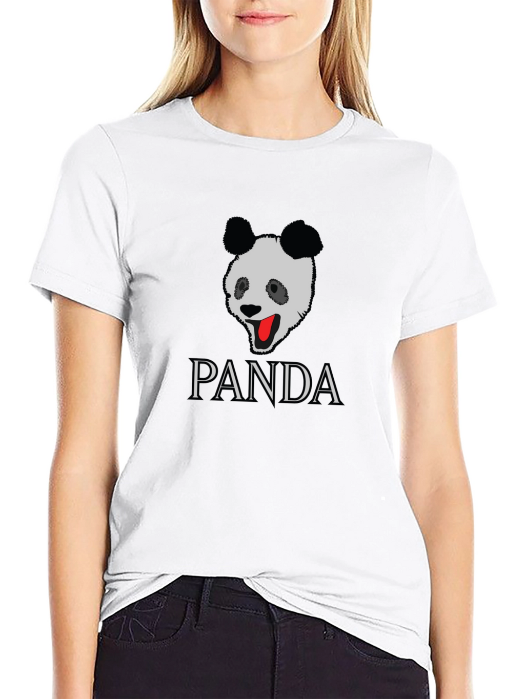 PANDA Graphic Tee - Stylish Black T-Shirt