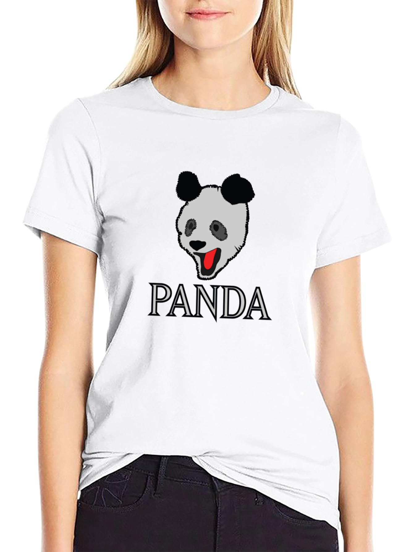 PANDA Graphic Tee - Stylish Black T-Shirt