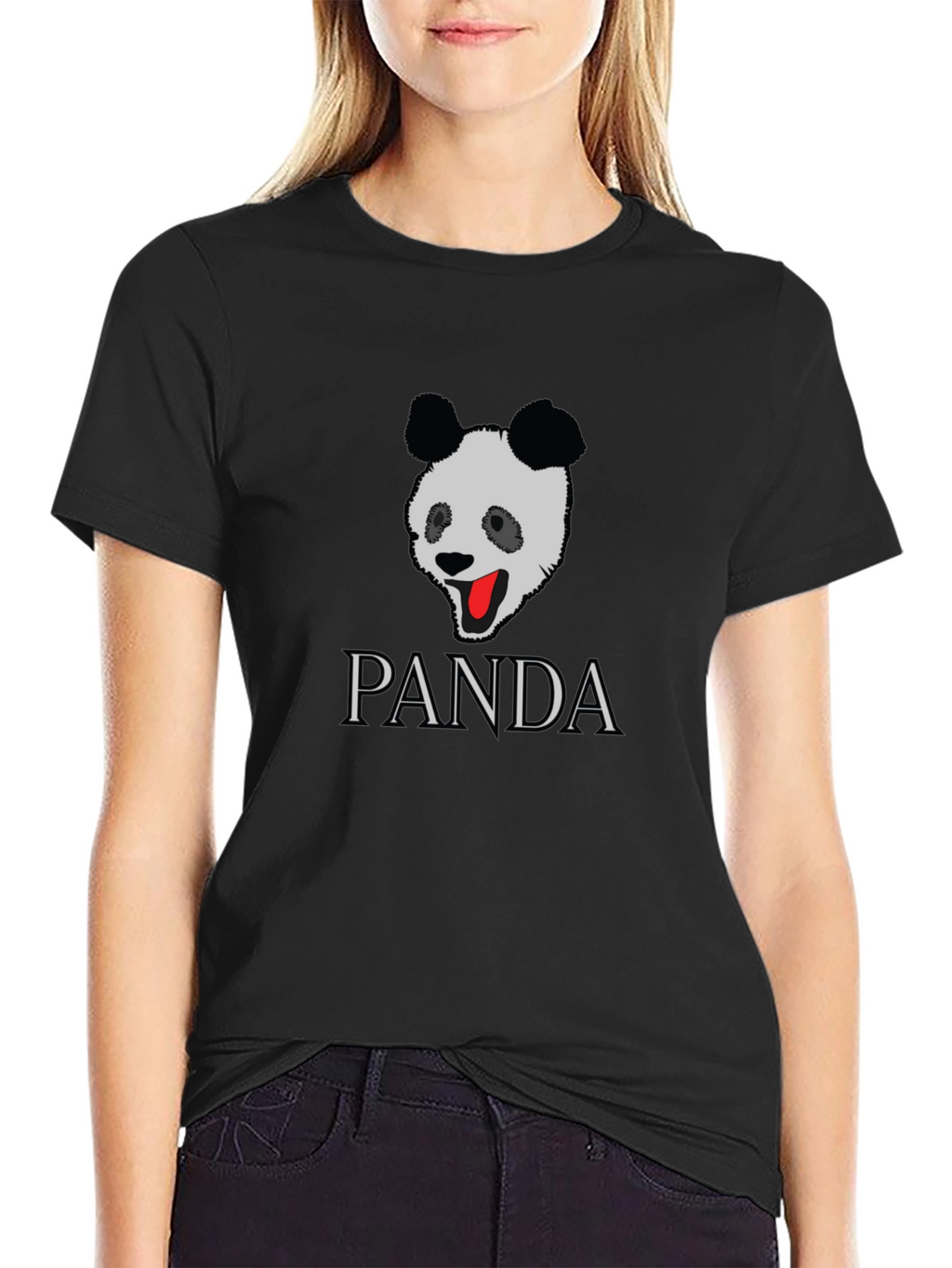 PANDA Graphic Tee - Stylish Black T-Shirt