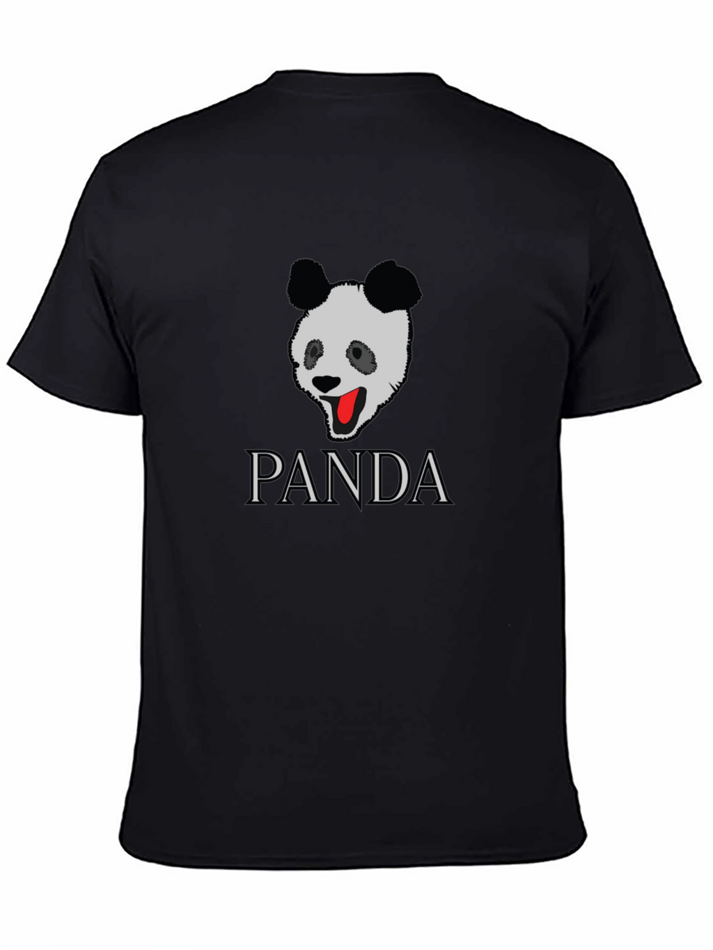 PANDA Graphic Tee - Stylish Black T-Shirt