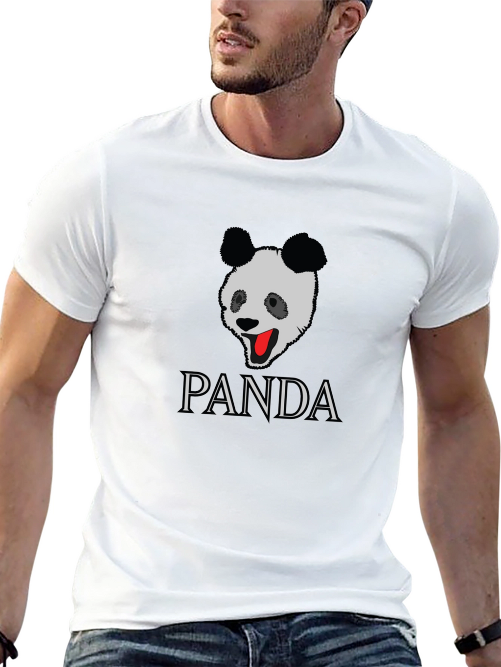 PANDA Graphic Tee - Stylish Black T-Shirt