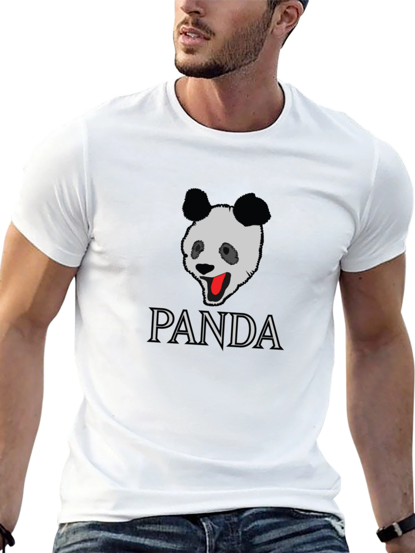 PANDA Graphic Tee - Stylish Black T-Shirt
