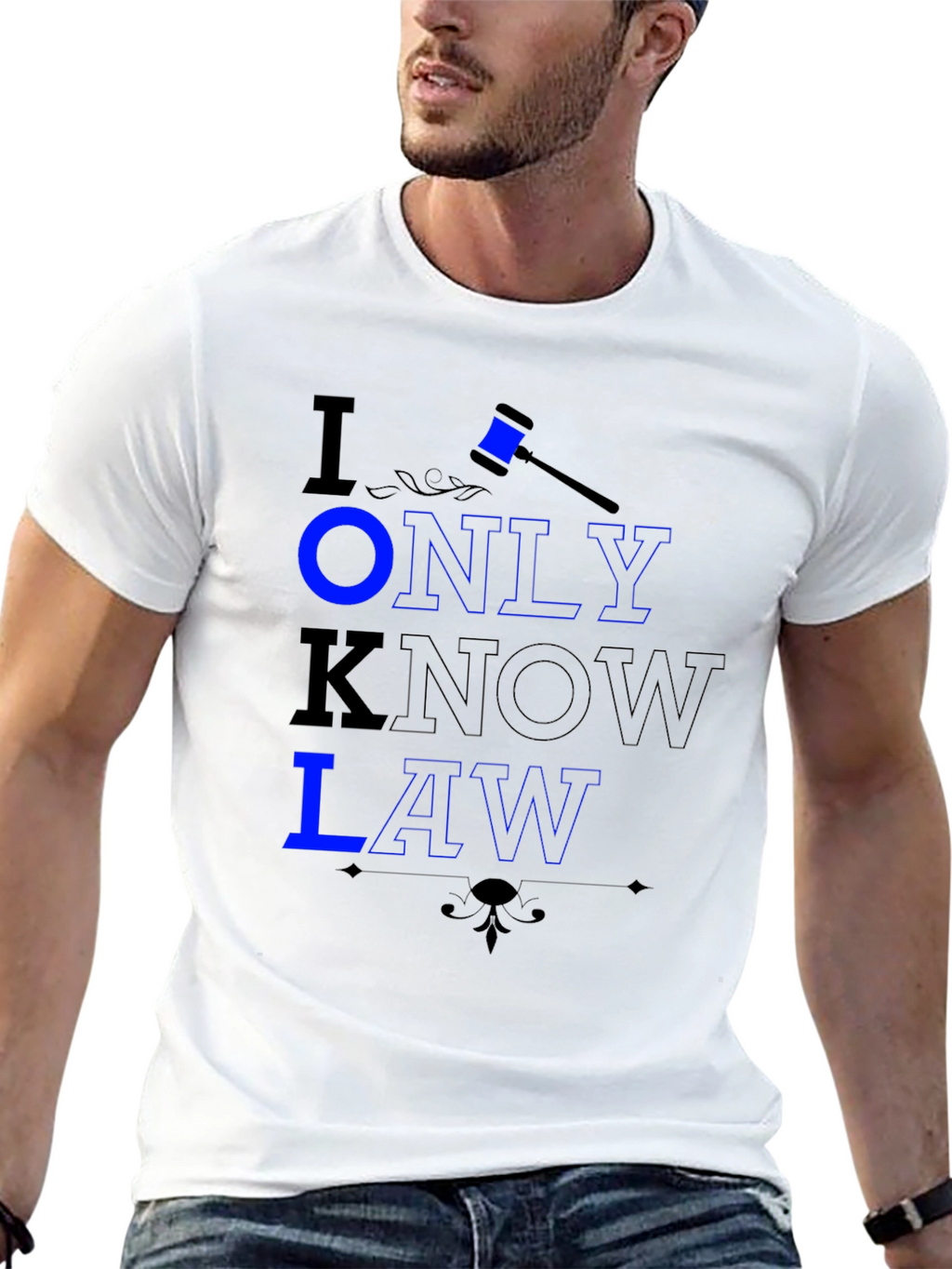 I Only Know Law Graphic Tee - Lawyer Gift
