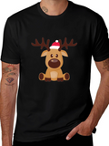 Reindeer Graphic Tee - Holiday Cheer