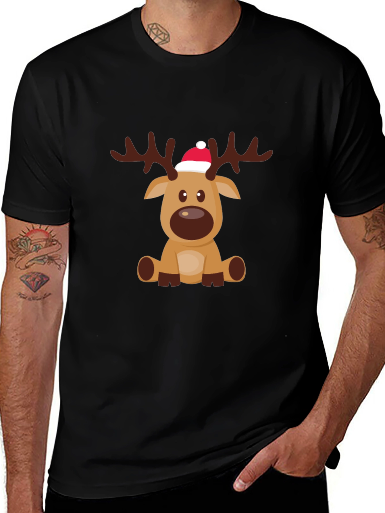 Reindeer Graphic Tee - Holiday Cheer