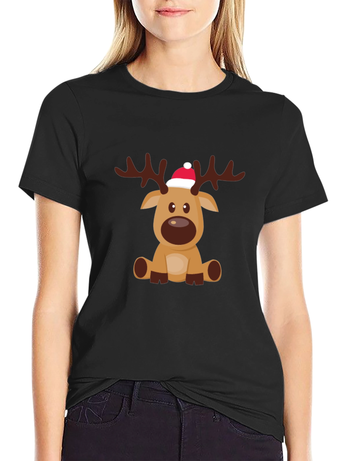 Reindeer Graphic Tee - Holiday Cheer