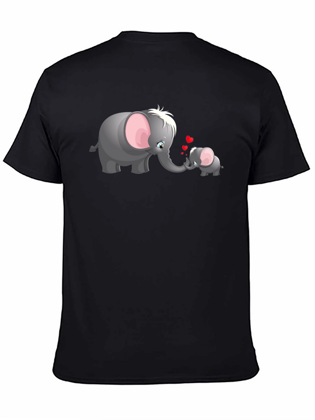 Elephant Love Graphic Tee - Cute Family T-Shirt
