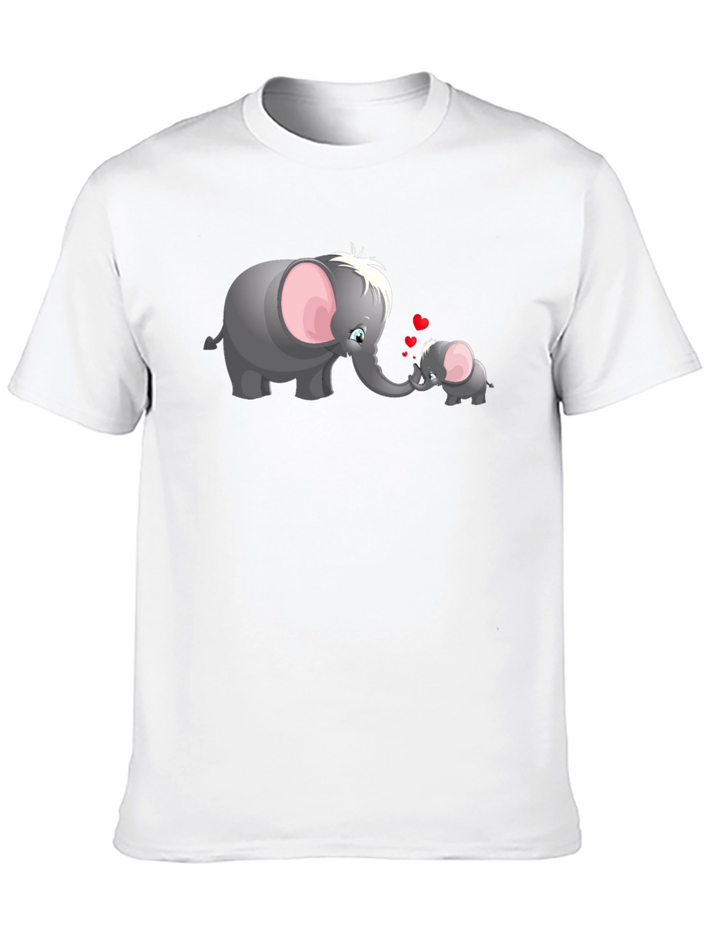Elephant Love Graphic Tee - Cute Family T-Shirt