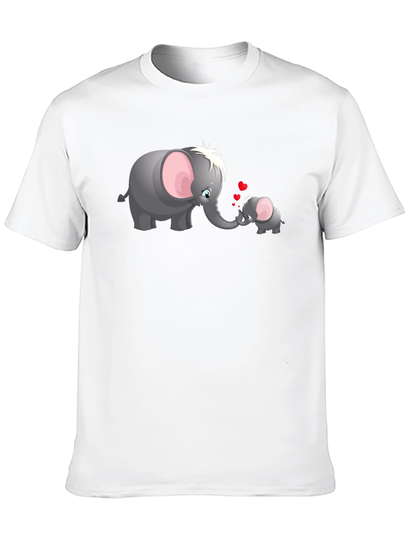 Elephant Love Graphic Tee - Cute Family T-Shirt