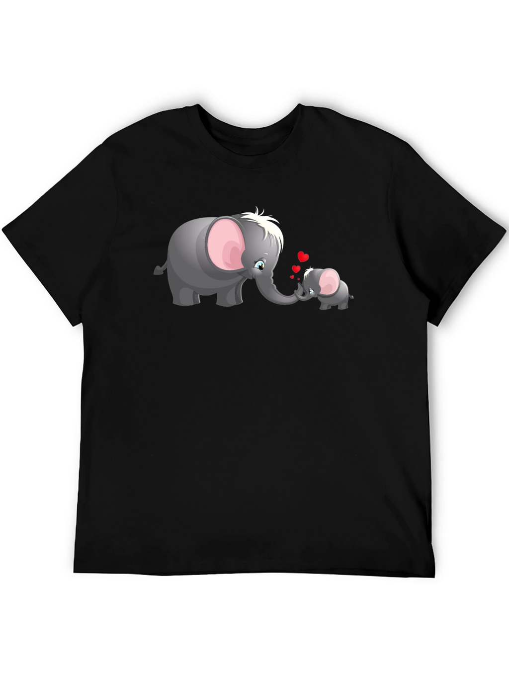 Elephant Love Graphic Tee - Cute Family T-Shirt