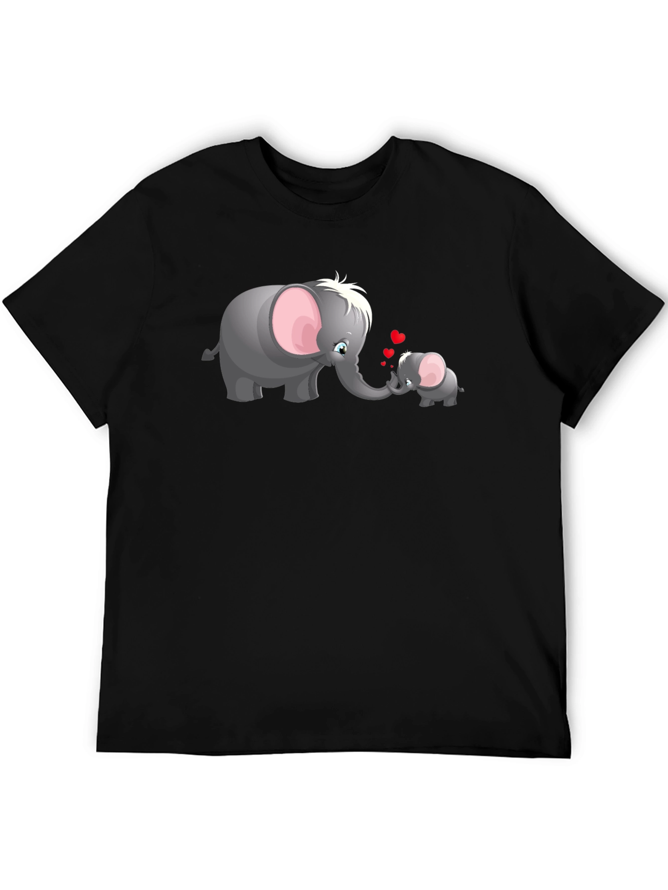 Elephant Love Graphic Tee - Cute Family T-Shirt