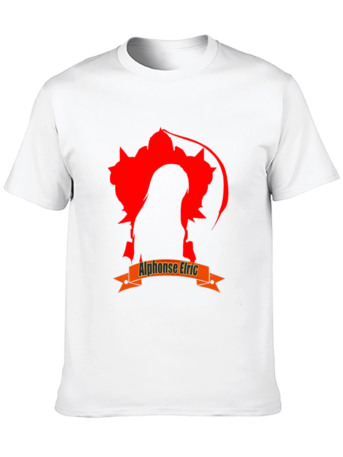 Alphonse Elric Anime Black T-Shirt