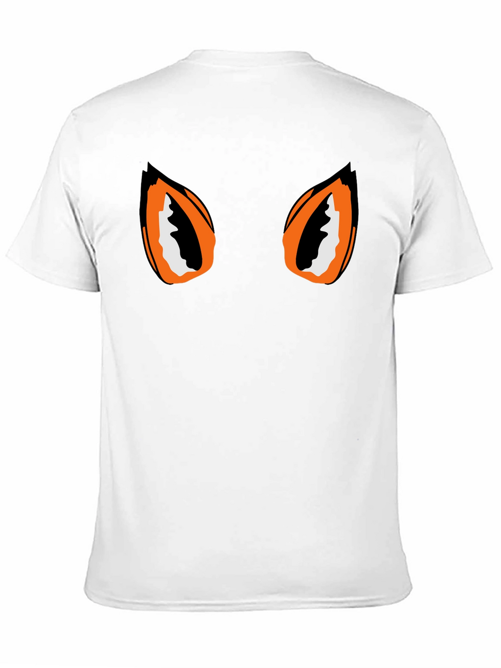 Black Tee with Graphic Eyes Design