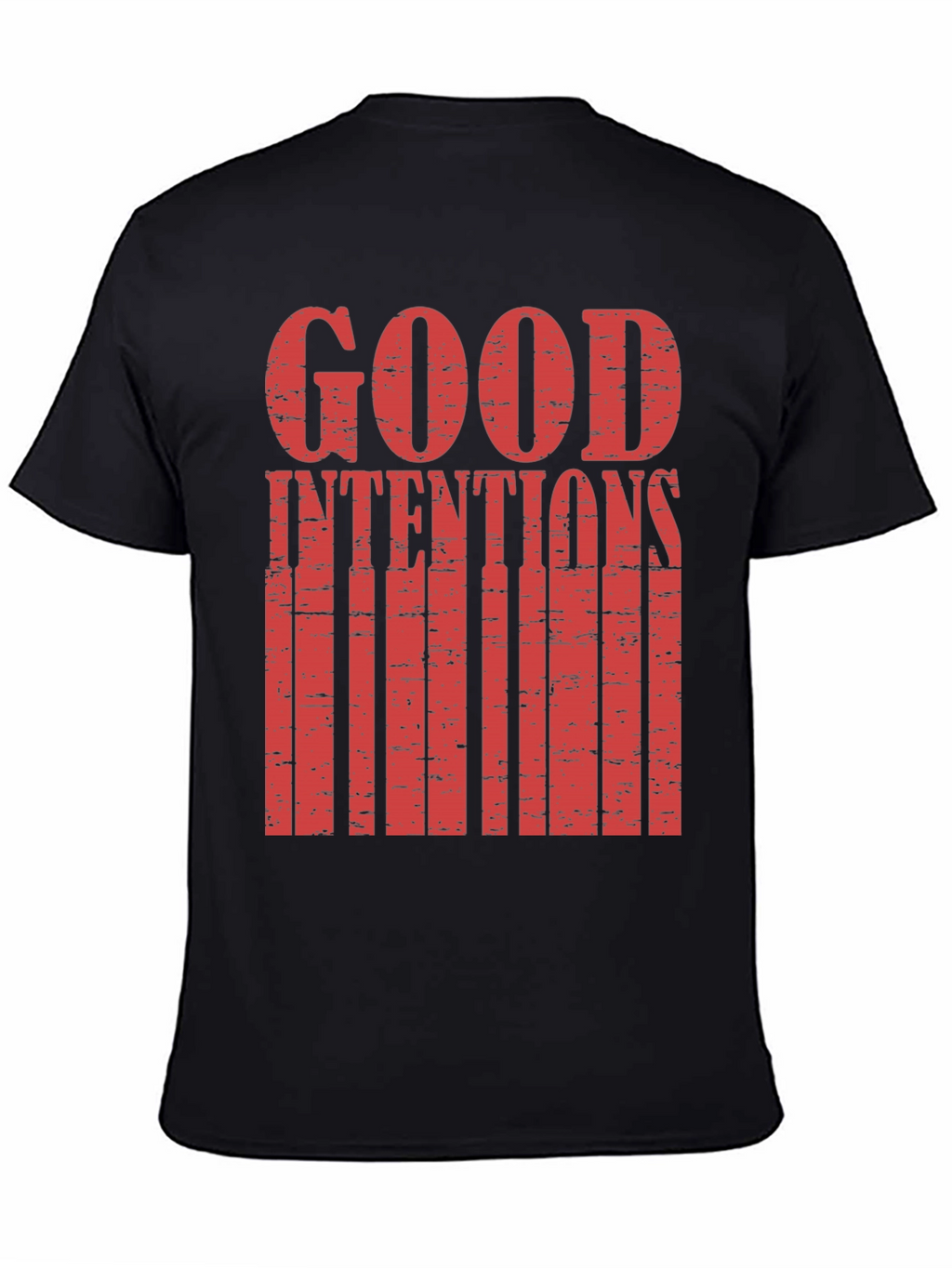 Good Intentions Graphic Print Black T-Shirt