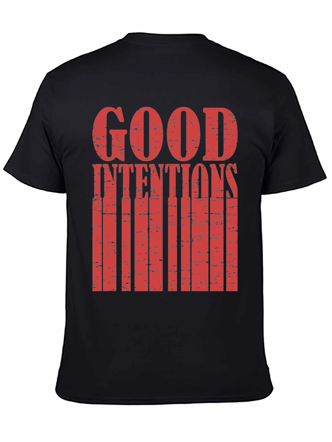 Good Intentions Graphic Print Black T-Shirt