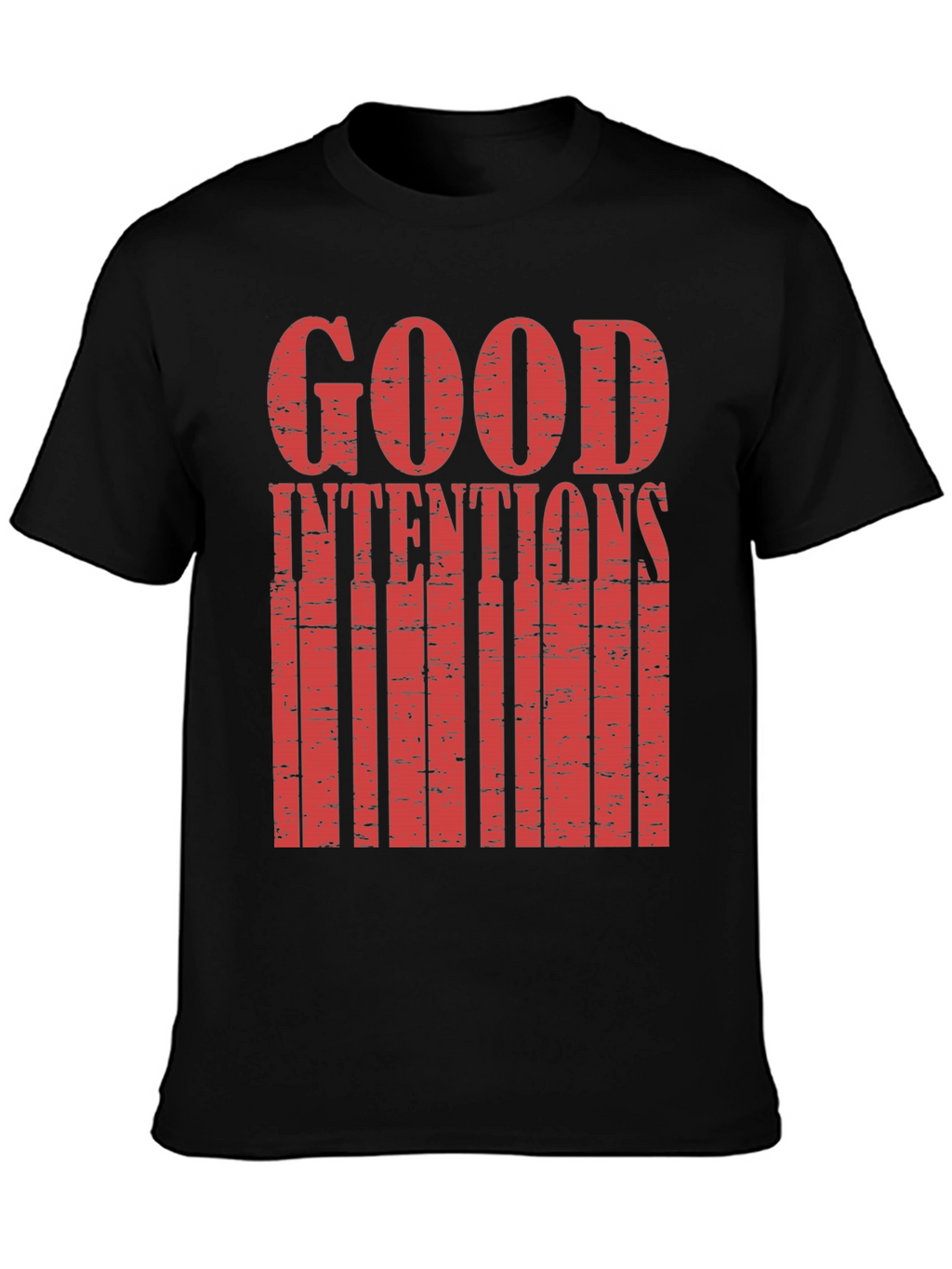 Good Intentions Graphic Print Black T-Shirt